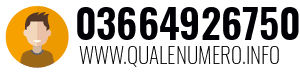 Numero di telefono 03664926750 03664926750