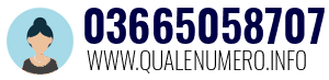 Numero di telefono 03665058707 03665058707