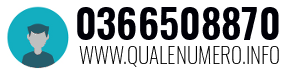 Numero di telefono 0366508870 0366508870