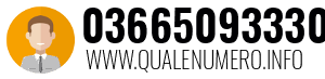 Numero di telefono 03665093330 03665093330