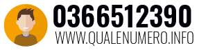 Numero di telefono 0366512390 0366512390
