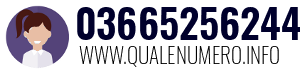 Numero di telefono 03665256244 03665256244