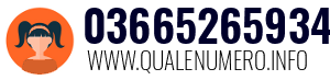 Numero di telefono 03665265934 03665265934