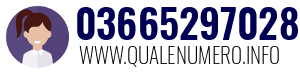 Numero di telefono 03665297028 03665297028