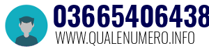 Numero di telefono 03665406438 03665406438
