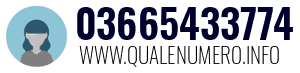 Numero di telefono 03665433774 03665433774