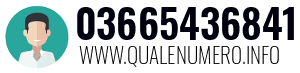 Numero di telefono 03665436841 03665436841