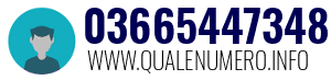 Numero di telefono 03665447348 03665447348