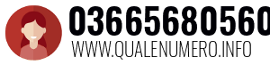 Numero di telefono 03665680560 03665680560