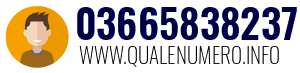 Numero di telefono 03665838237 03665838237
