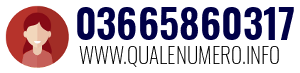 Numero di telefono 03665860317 03665860317