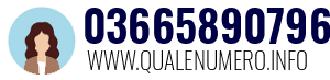 Numero di telefono 03665890796 03665890796
