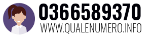 Numero di telefono 0366589370 0366589370