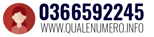 Numero di telefono 0366592245 0366592245