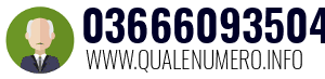 Numero di telefono 03666093504 03666093504