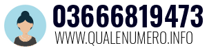 Numero di telefono 03666819473 03666819473