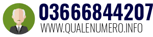 Numero di telefono 03666844207 03666844207
