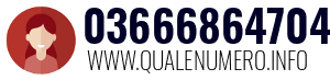 Numero di telefono 03666864704 03666864704