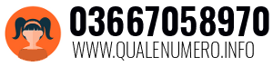 Numero di telefono 03667058970 03667058970