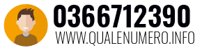 Numero di telefono 0366712390 0366712390