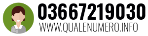 Numero di telefono 03667219030 03667219030