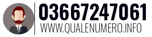 Numero di telefono 03667247061 03667247061