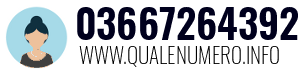 Numero di telefono 03667264392 03667264392