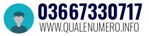 Numero di telefono 03667330717 03667330717