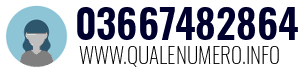 Numero di telefono 03667482864 03667482864