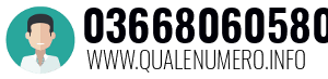 Numero di telefono 03668060580 03668060580