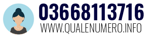 Numero di telefono 03668113716 03668113716