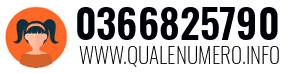 Numero di telefono 0366825790 0366825790