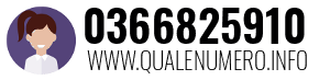 Numero di telefono 0366825910 0366825910