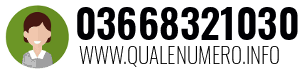 Numero di telefono 03668321030 03668321030