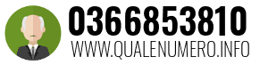 Numero di telefono 0366853810 0366853810