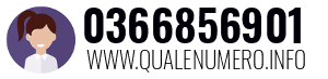 Numero di telefono 0366856901 0366856901