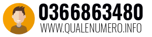 Numero di telefono 0366863480 0366863480