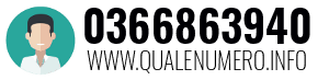 Numero di telefono 0366863940 0366863940