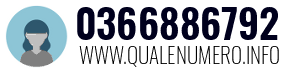 Numero di telefono 0366886792 0366886792