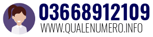 Numero di telefono 03668912109 03668912109