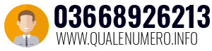Numero di telefono 03668926213 03668926213