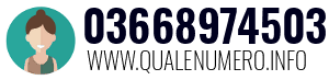 Numero di telefono 03668974503 03668974503