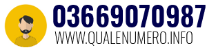 Numero di telefono 03669070987 03669070987