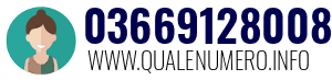 Numero di telefono 03669128008 03669128008