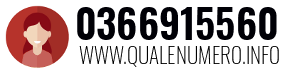 Numero di telefono 0366915560 0366915560