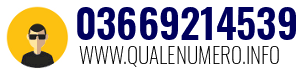 Numero di telefono 03669214539 03669214539