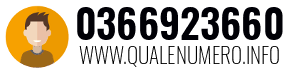Numero di telefono 0366923660 0366923660