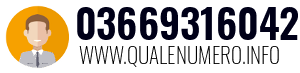 Numero di telefono 03669316042 03669316042