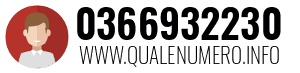 Numero di telefono 0366932230 0366932230