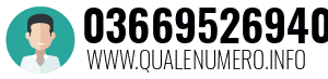 Numero di telefono 03669526940 03669526940